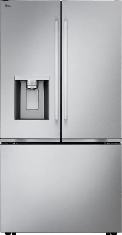 LG - Counter-Depth MAX 23.7 Cu. Ft. French Door Smart Refrigerator with Zero Clearance - Stainles... | Best Buy U.S.
