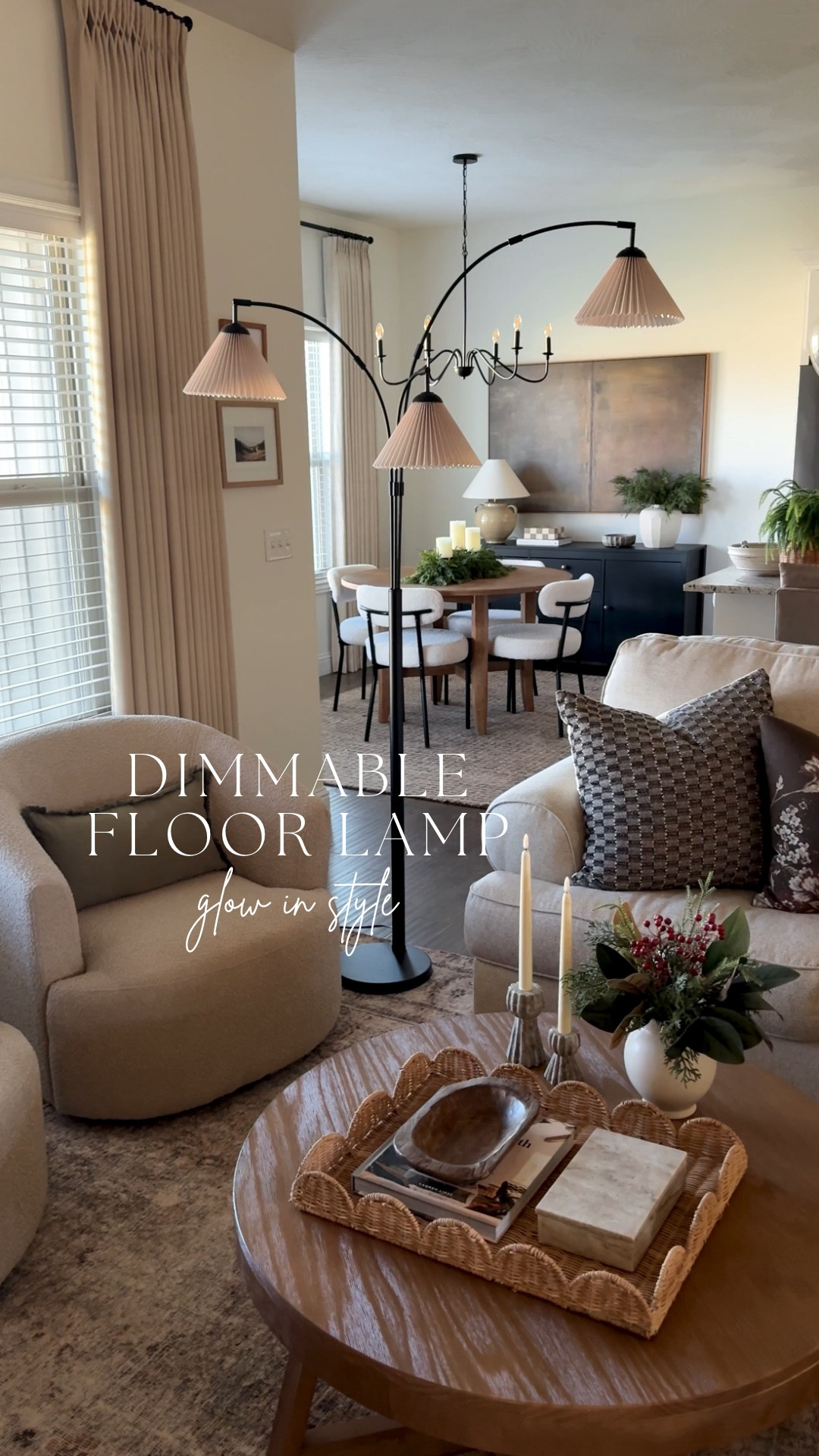 Statement look, soft ambient lighting, and a dimmer that lets you set the mood from bright and functional to cozy and calm in seconds. A total style win that actually works for everyday living ✨

#LTKHome