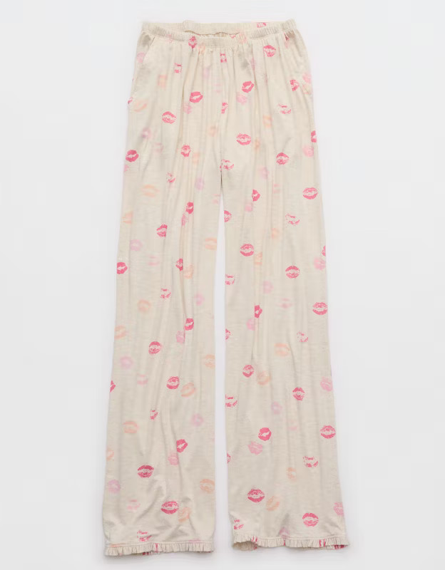 Aerie Real Soft® Ruffle Trouser PJ Pant | Aerie