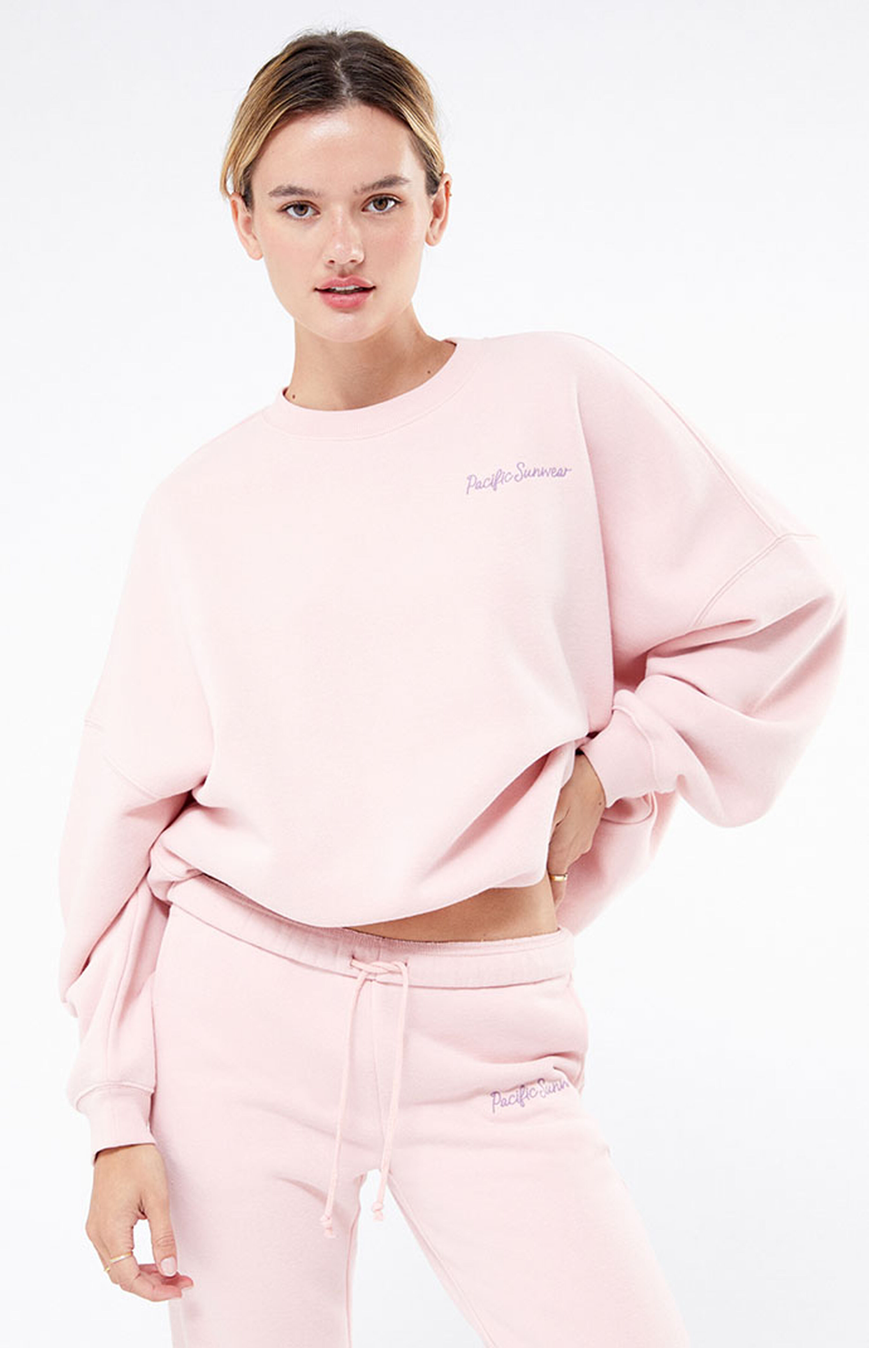 PacSun Pacific Sunwear Script Crew Neck Sweatshirt | PacSun