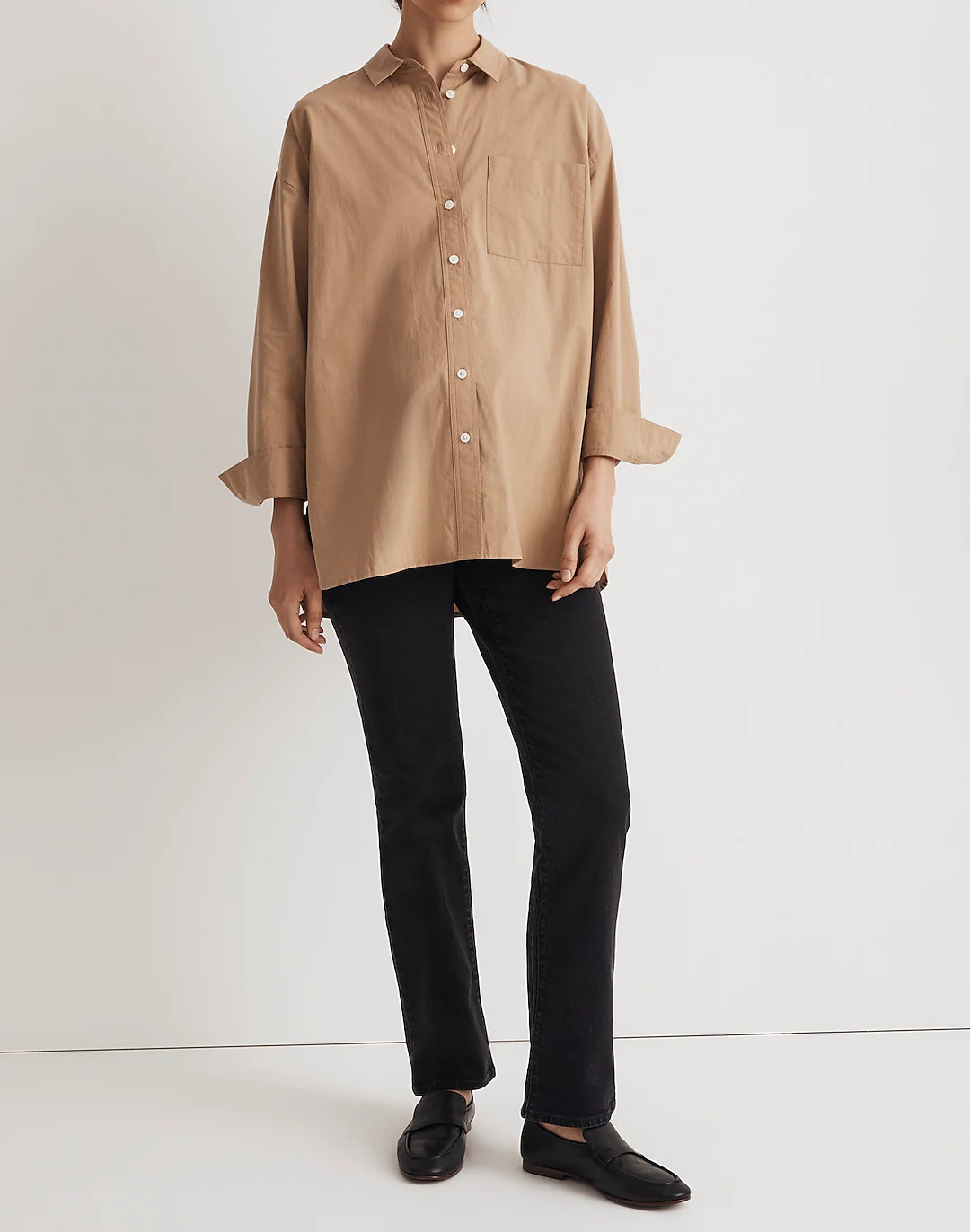 The Maternity Over-The-Belly '90s Straight Jean in Belmere Wash | Madewell