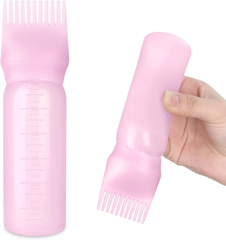 Root Comb Bottle Applicator 6 Ounce,Oil Applicator for Hair Dye Hair Oiling Applicator with Gradu... | Amazon (US)