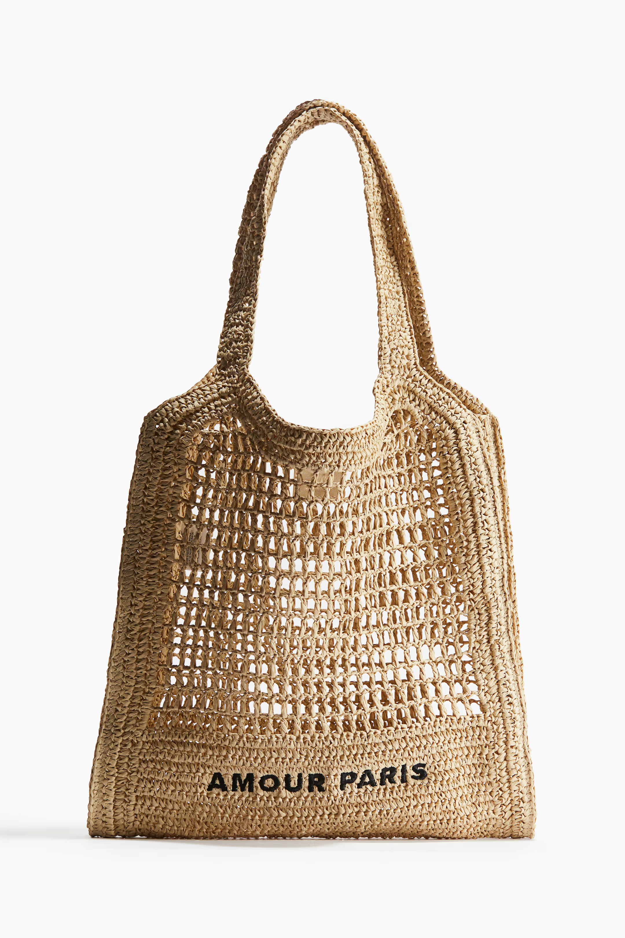 Straw Tote Bag - Beige - Ladies | H&M US | H&M (US + CA)