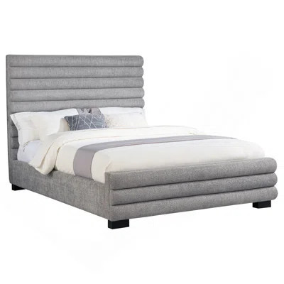 Upholstered Platform Bed - Tufted Headboard & Low Profile Design, Soft Fabric Bed Frame, Contemporary Bedroom Furniture | Wayfair North America