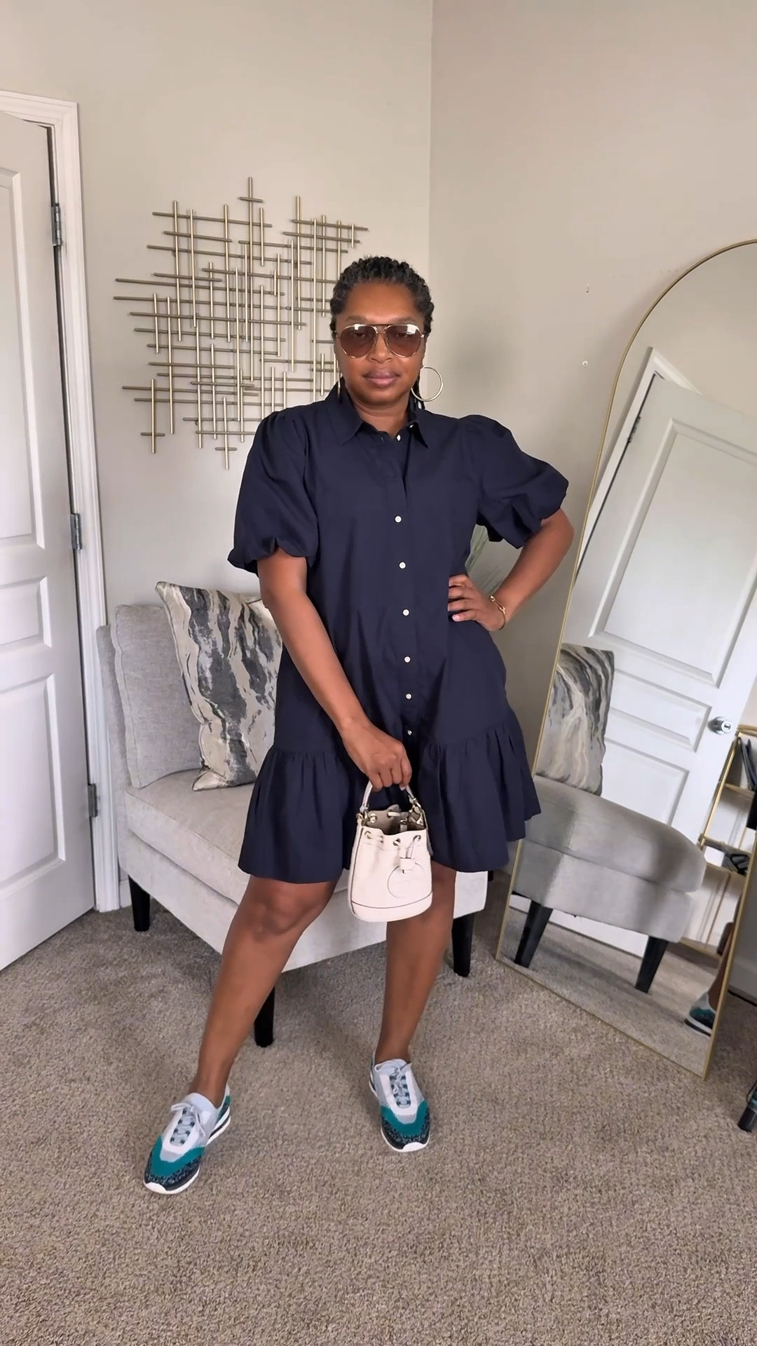 Casual dress that you can transition from one season to another.  Wearing a size small and paired with comfortable sneakers.

#LTKautumn #LTKShoeCrush #LTKStyleTip