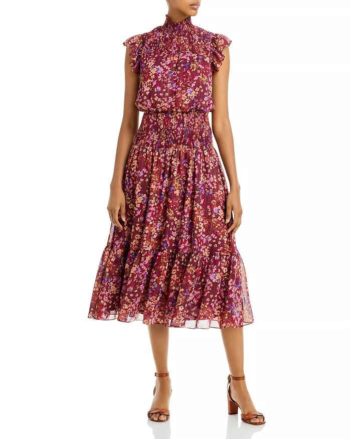 Floral Print Smocked Midi Dress - 100% Exclusive | Bloomingdale's (US)