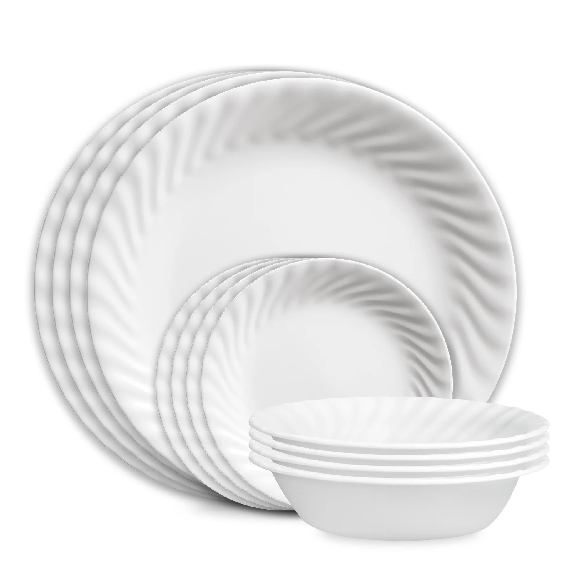 Corelle Enhancements 12-Piece Glass Dinnerware Set (Service for 4) | Walmart (US)