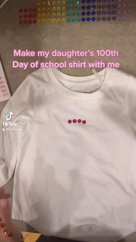 100 days of school shirt DIY #100daysofschool #kidsdiy 

#LTKkids