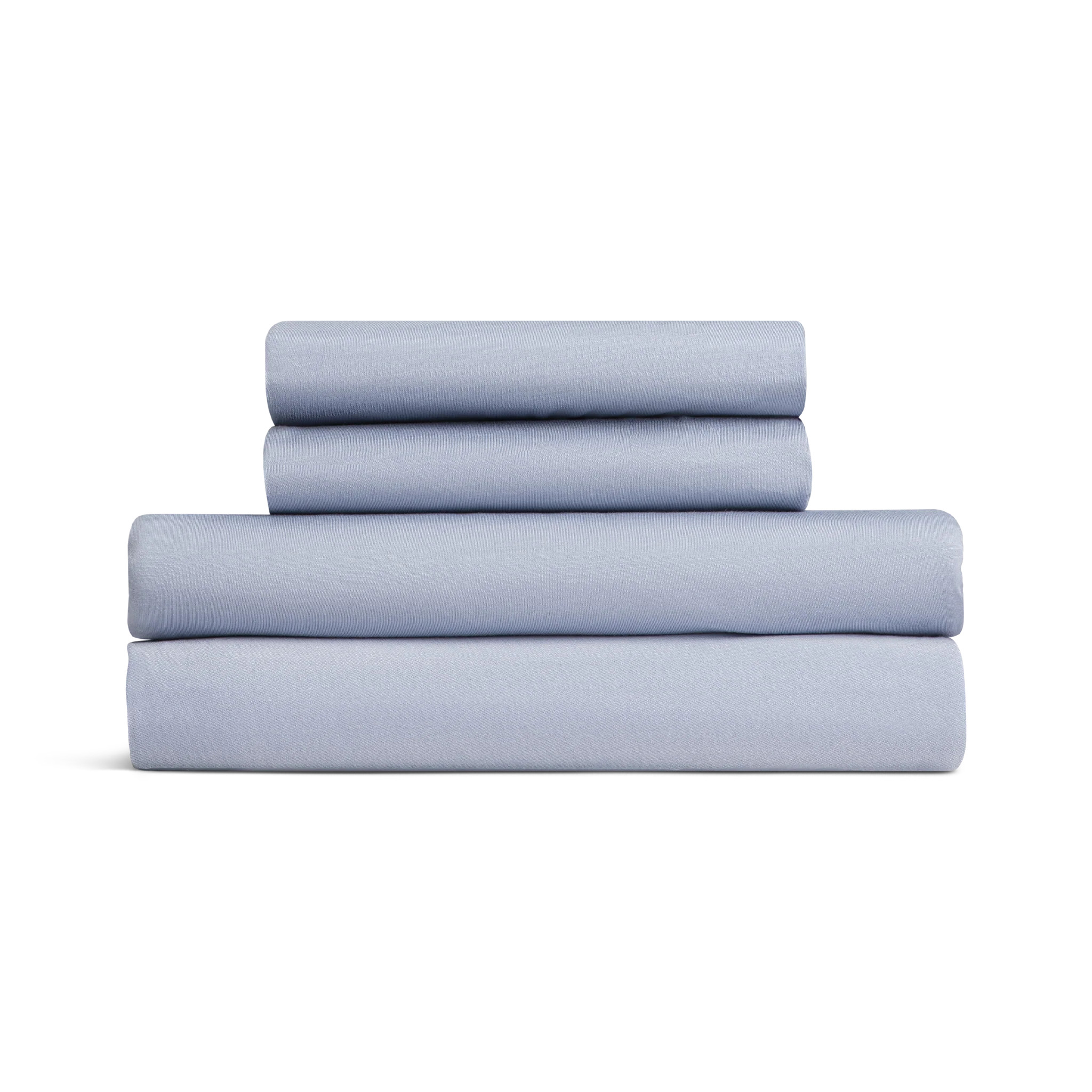 Jersey Knit Sheet Set in Dream Blue | BleuBully Bedding