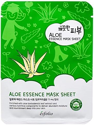Esfolio Pure Skin Mask Box, Aloe Essence, 11.8 Ounce | Amazon (US)