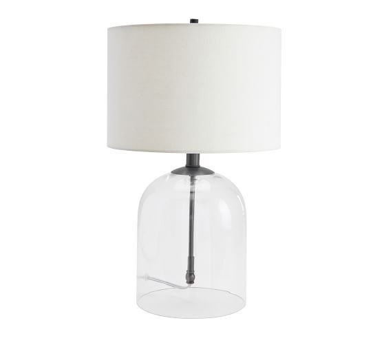 Aria Glass Dome Table Lamp (20"-27") | Pottery Barn (US)