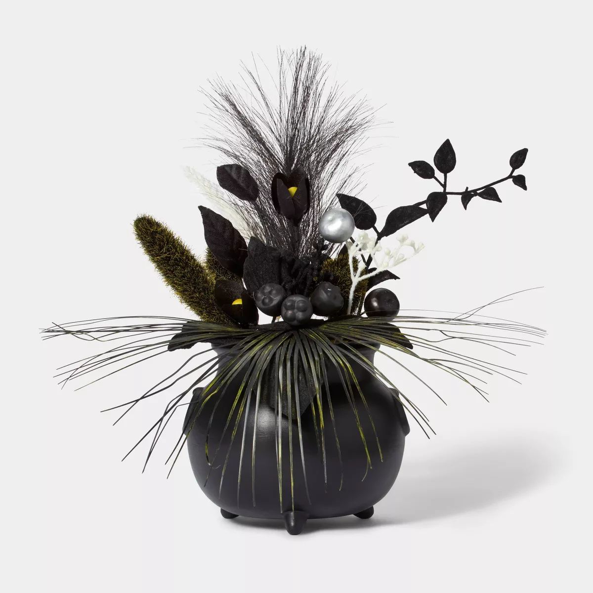 Cauldron with Flowers Halloween Artificial Plant - Hyde & EEK! Boutique™ | Target