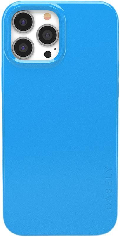 Miami Cabana | Solid Neon Blue Case | CASELY