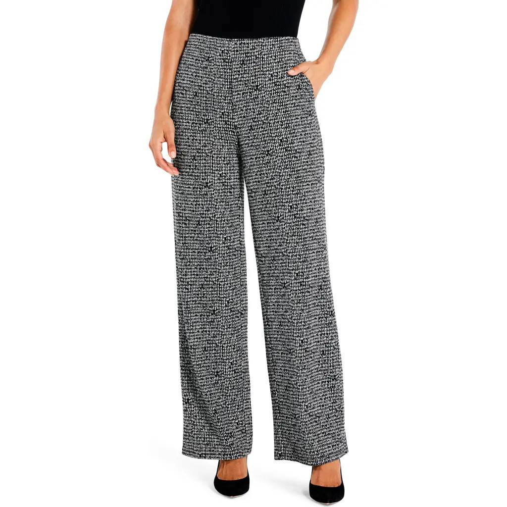 NIC+ZOE Tweed Wide Leg Pull-On Pants in Black Multi at Nordstrom Rack, Size X-Small | Nordstrom Rack