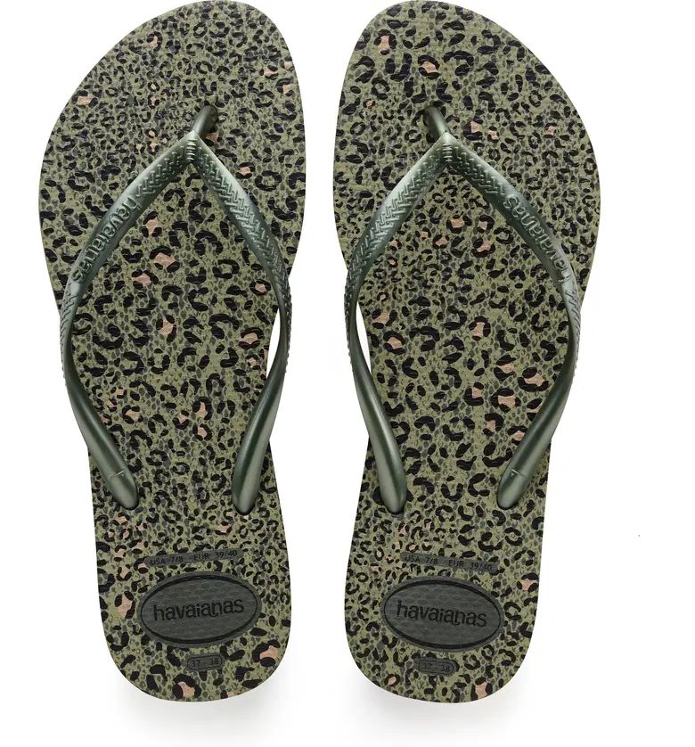 'Slim Animal Print' Flip Flop | Nordstrom