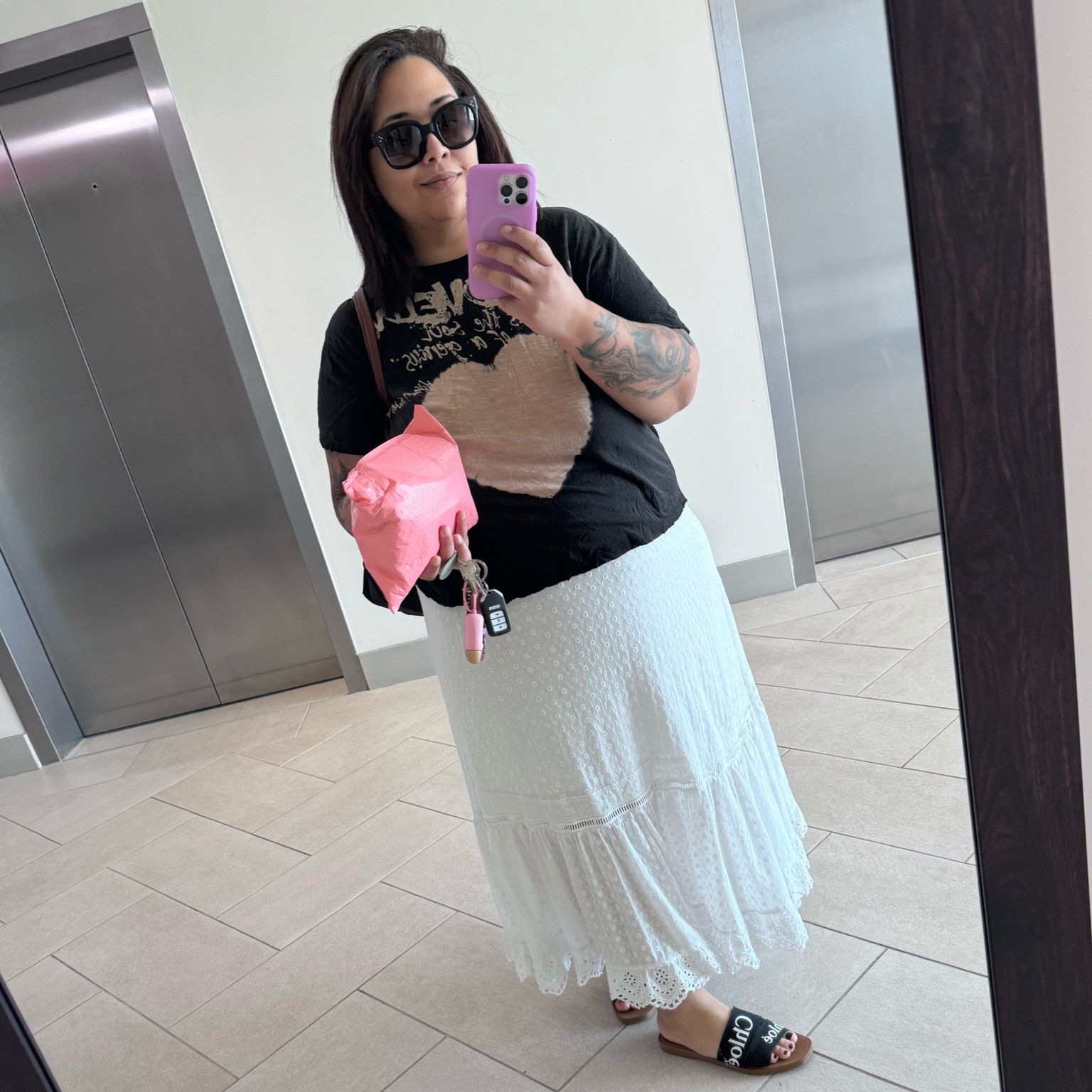 Mailing some of my Poshmark sales today and running errands. Went for a cozy Magnolia Pearl tee and SPELL skirt!

#LTKStyleTip #LTKMidsize #LTKPlusSize
