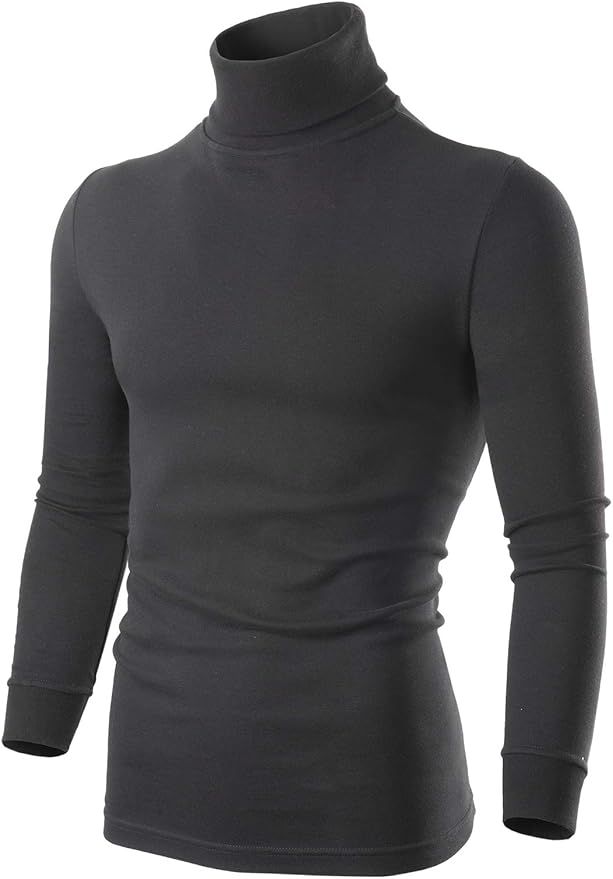 Turtleneck Men Long Sleeve Thermal Underwear Sweater Mock Turtleneck Base Layer Shirt for Men, Bl... | Amazon (US)