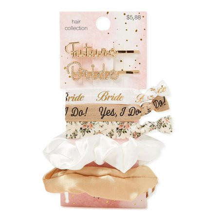Bride Clip and Hair Ties Set, 7-Pack | Walmart (US)