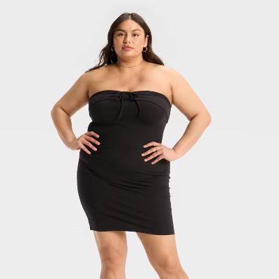 Women's Tube Mini Bodycon Dress - Wild Fable™ Black 4X | Target