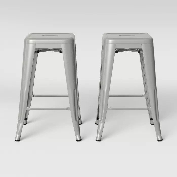Set of 2 24" Carlisle Metal Counter Height Barstool - Threshold™ | Target