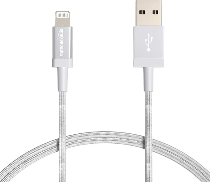 Amazon Basics Nylon USB-A to Lightning Cable Cord, MFi Certified Charger for Apple iPhone, iPad, ... | Amazon (US)