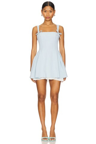 Josianne Mini Dress in Light Blue | Revolve Clothing (Global)