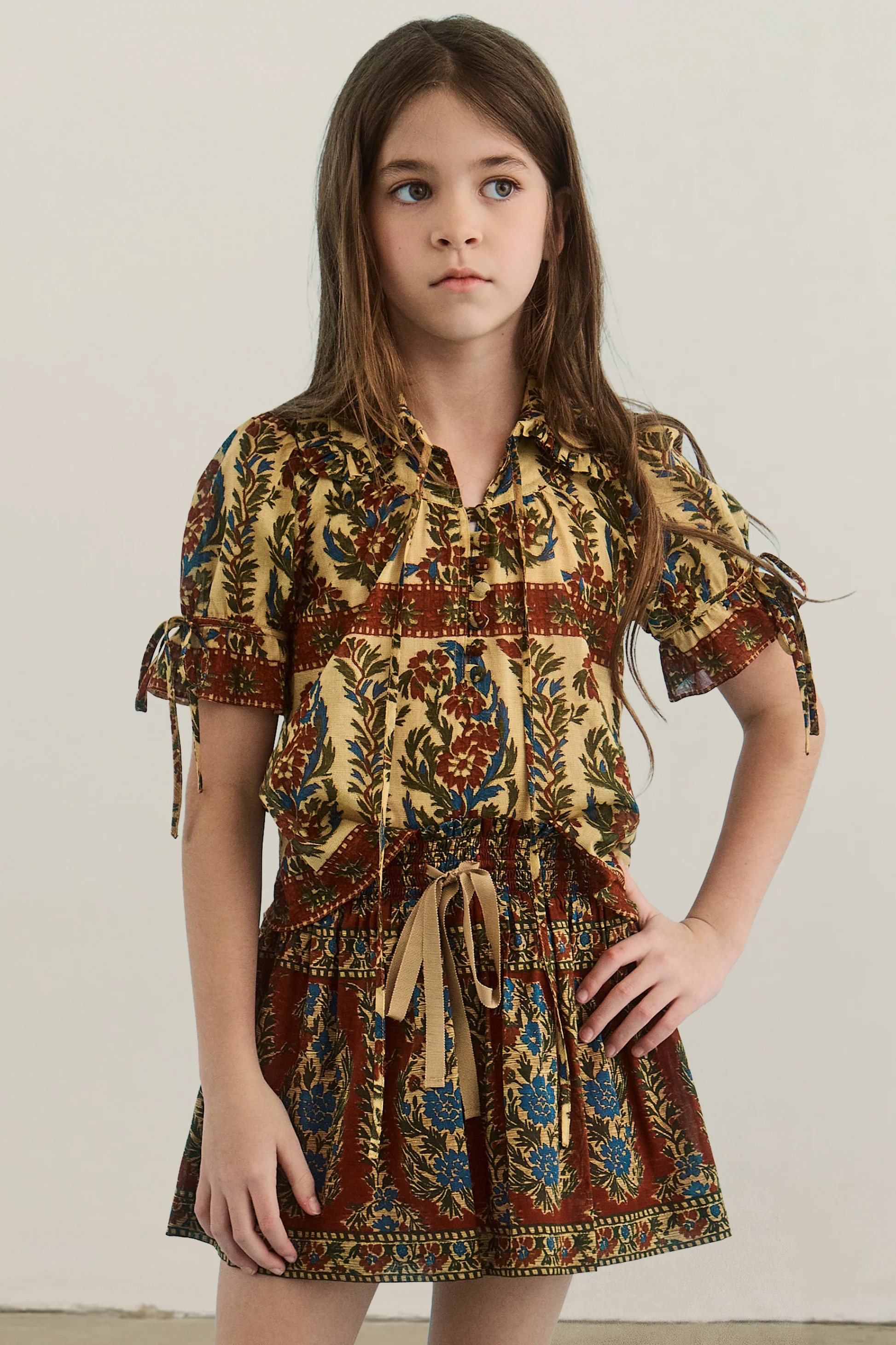 Kids Mayfair Blouse | Ruffle Collared Kids Blouse | Hunter Bell | Hunter Bell
