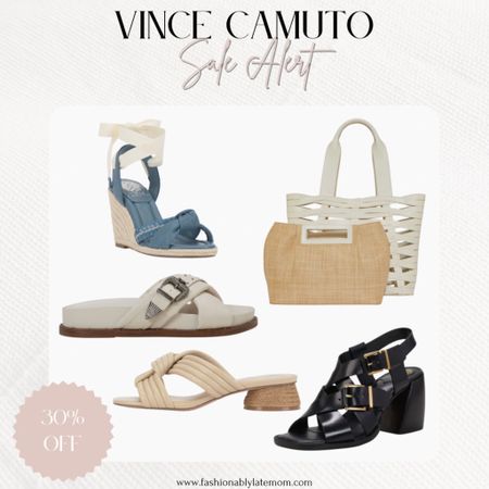 Loving all these spring finds from Vince Camuto. 30% off with code SPRINGBFF

Fashionably late mom 
Sandals
Espadrille
Flat sandals
Slides
Handbag 
Summer outfits
Spring outfits 
