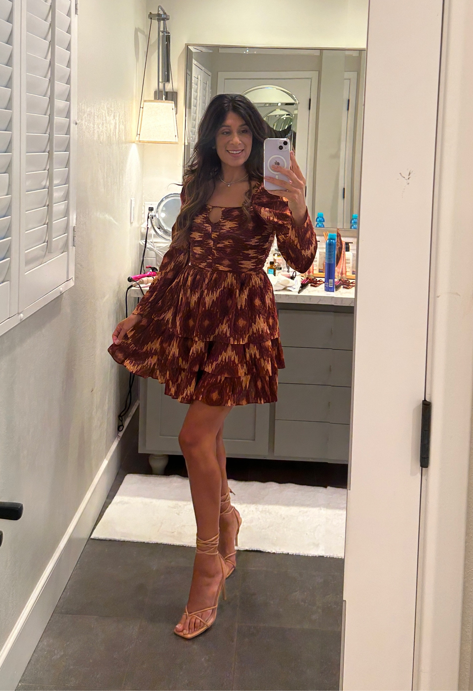 Wore this to dinner in Napa. Loved the long sleeves for a cooler evening. Paired it with my absolute favorite heel! The dress is from TJ maxx from years ago (Harlow) so I’ll link similar styles. 

#LTKStyleTip #LTKWedding #LTKTravel