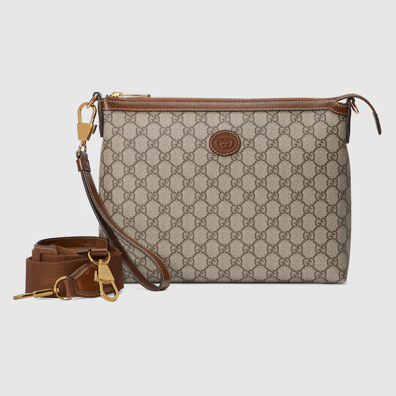 GUCCI Medium Messenger Bag, Beige, GG Canvas | Gucci (US)