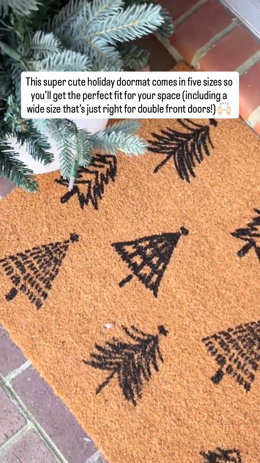 This super cute holiday doormat comes in five sizes, so you can find the perfect fit for your space, even if you have double front doors! 🙌🏻 I’ve also linked a few more of my holiday favorites from @Wayfair to help you get a head start on decorating! #Wayfair #WayfairPartner #ad

#LTKHome #LTKSeasonal #LTKFindsUnder50