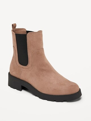 Faux-Suede Chelsea Boots for Women | Old Navy (US)