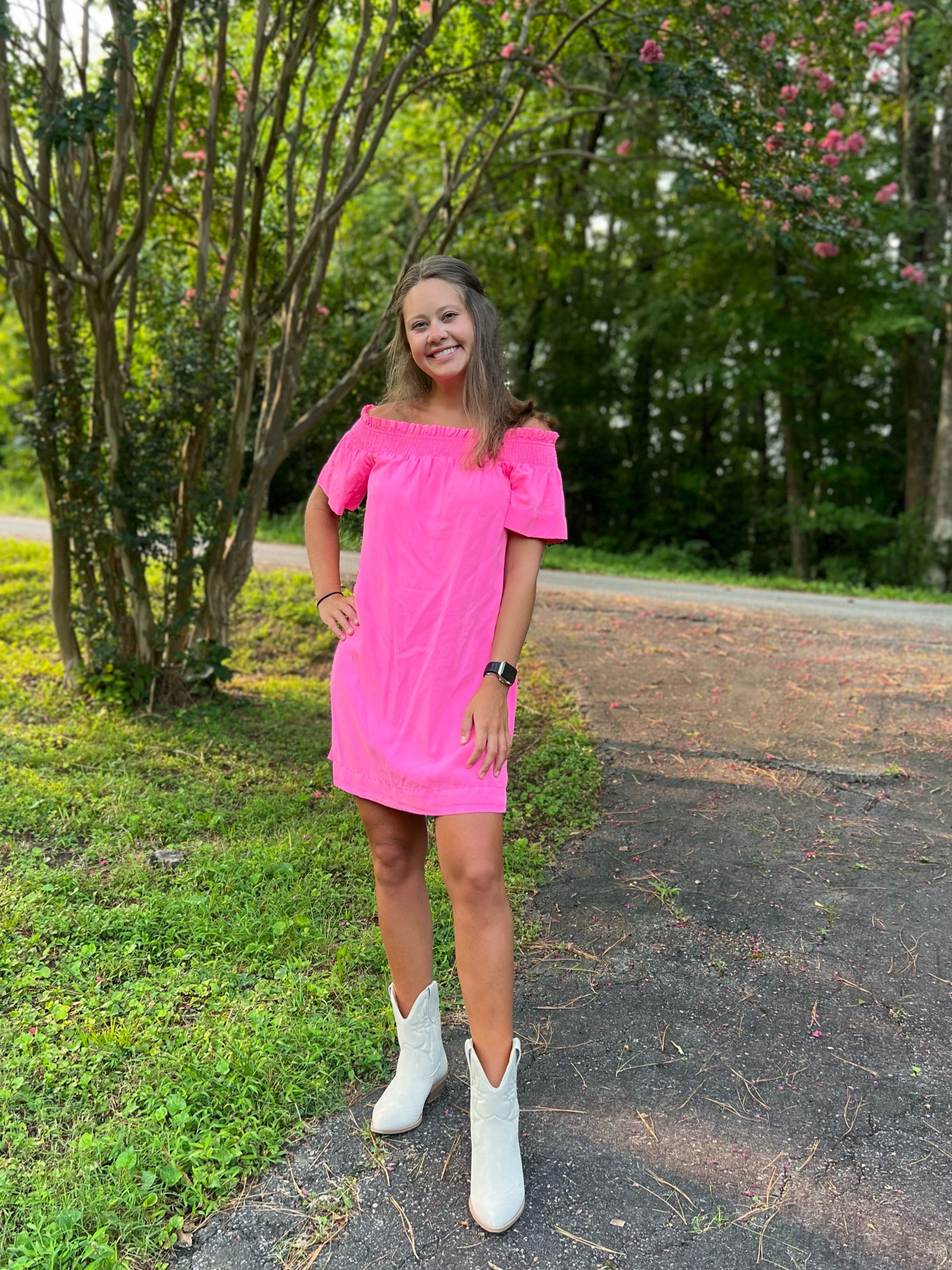 Barbie, barbie outfit, country concert, concert outfit, country concert outfit, pink outfit, pink dress, cowboy boots, vineyard vines, church outfit, summer dress 🩷

#LTKstyletip #LTKshoecrush #LTKSeasonal