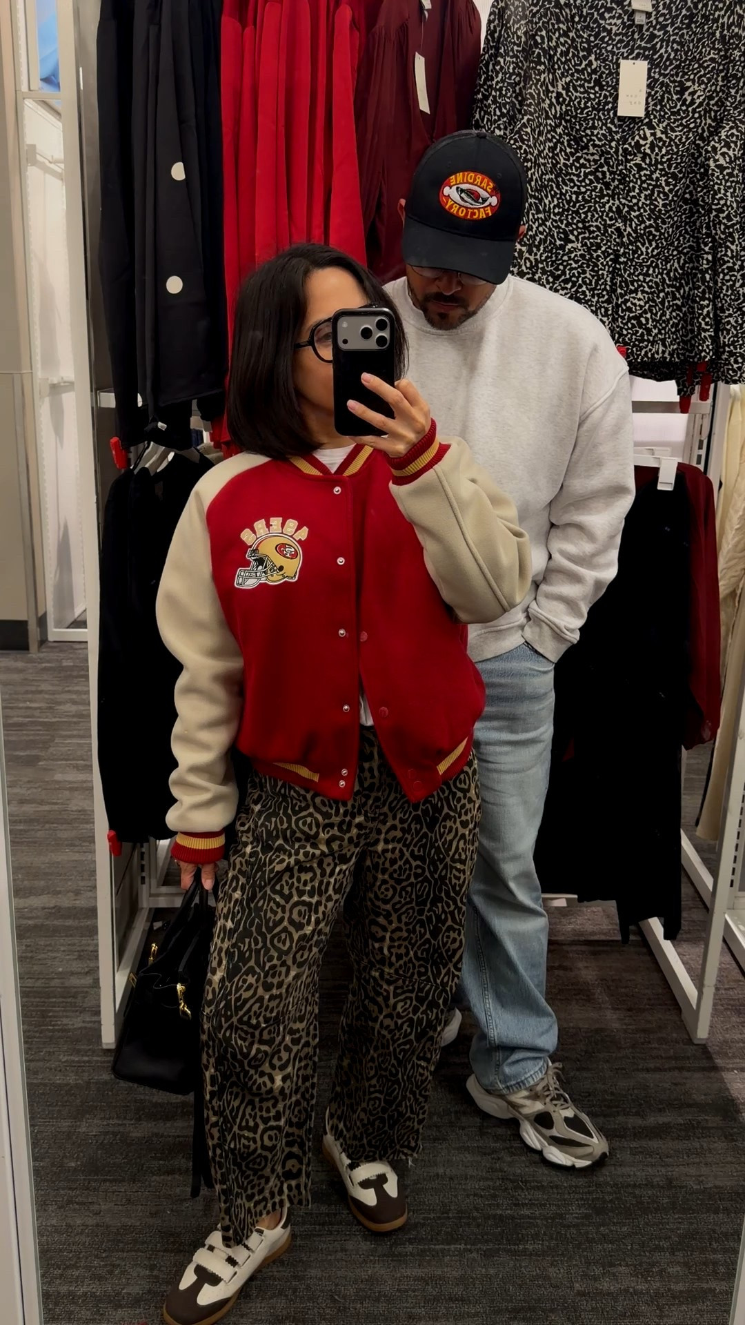 His and hers ootn for a target run! My jacket is from @marshalls in the kids section. 

#LTKootd #LTKMens #LTKFindsUnder50