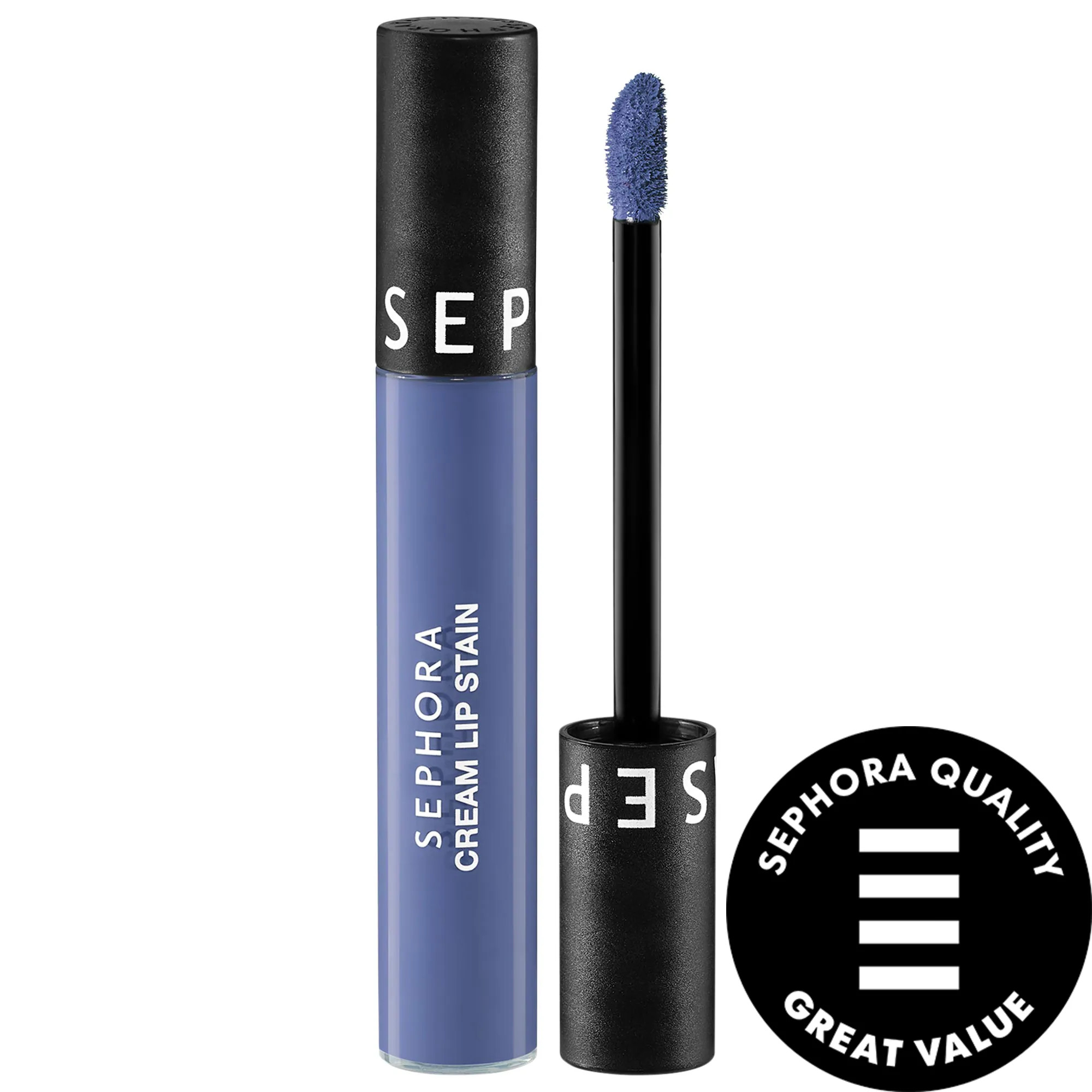 SEPHORA COLLECTION Cream Lip Stain 10HR Liquid Lipstick 143 Very Blue 0.16 oz. / 5 mL | Sephora (US)