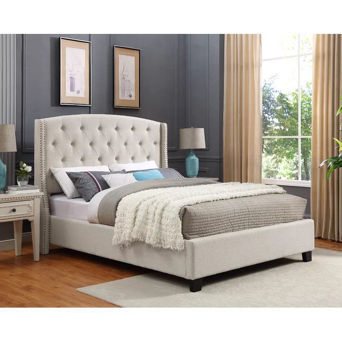 Pascal Tufted Upholstered Low Profile Standard Bed | Wayfair North America