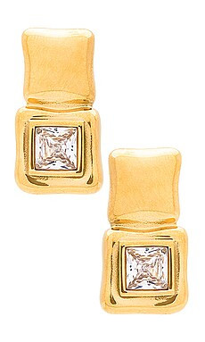 Amber Sceats Geo Earrings in Gold from Revolve.com | Revolve Clothing (Global)