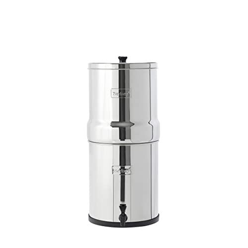 Big Berkey Gravity-Fed Stainless Steel Countertop Water Filter System 2.25 Gallon with 2 Authentic Black Berkey Elements BB9-2 Filters | Amazon (US)