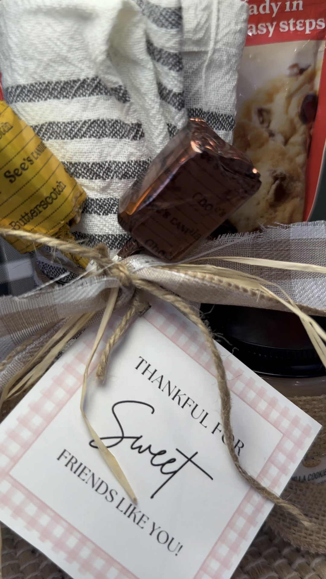 Thankful For Sweet Friends Like You! This gift idea can be gifted for so many different occasions. This gift tag can be paired so many fun ways. This is such a sweet gesture for your friends. Happy Gifting 🖤

#LTKVideo #LTKGiftGuide