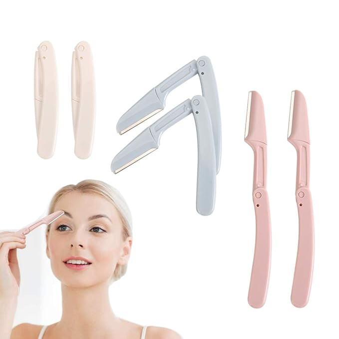 6 Pcs Portable Eyebrow Hair Razor，Face Shavers， Facial Hair Trimmer， Eyebrow Shaving Tool-F... | Amazon (US)