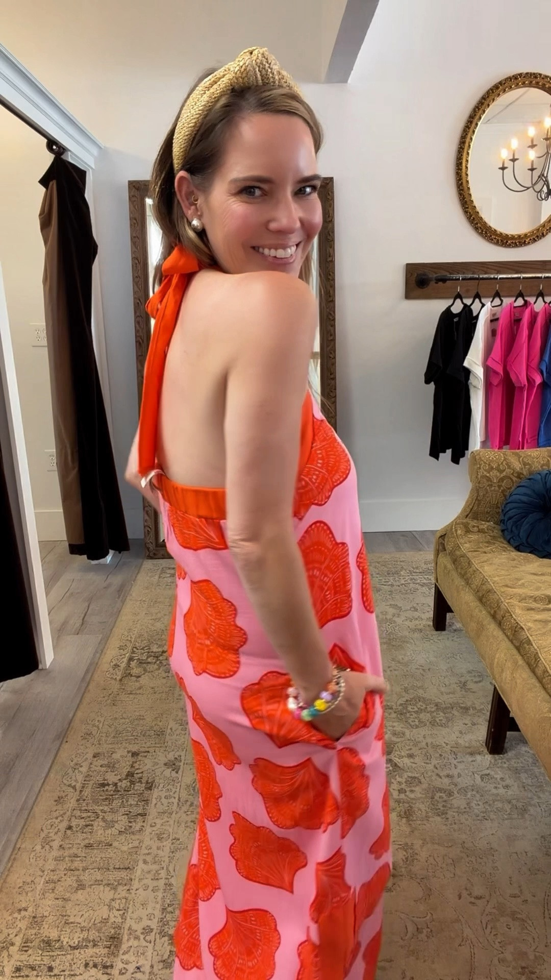 Pink & Orange Summer Maxi Dress 🐚🩷🧡

Bright summer colors + the cutest shell print 💕 This pink and orange halter maxi dress is such a fun statement look for vacation, beach dinners, summer events, or everyday resort style! I paired it with neutral woven flats, colorful stacked bracelets, and a headband for an easy coastal-inspired outfit ☀️🐚 Everything linked here to recreate the look!

pink and orange dress, shell print maxi dress, colorful summer outfit, beach vacation outfit, coastal style, resort wear, summer maxi dress, colorful accessories, woven flats, preppy summer style, vacation outfit inspiration, bright summer fashion ✨

#LTKSeasonal #LTKOver40 #LTKootd