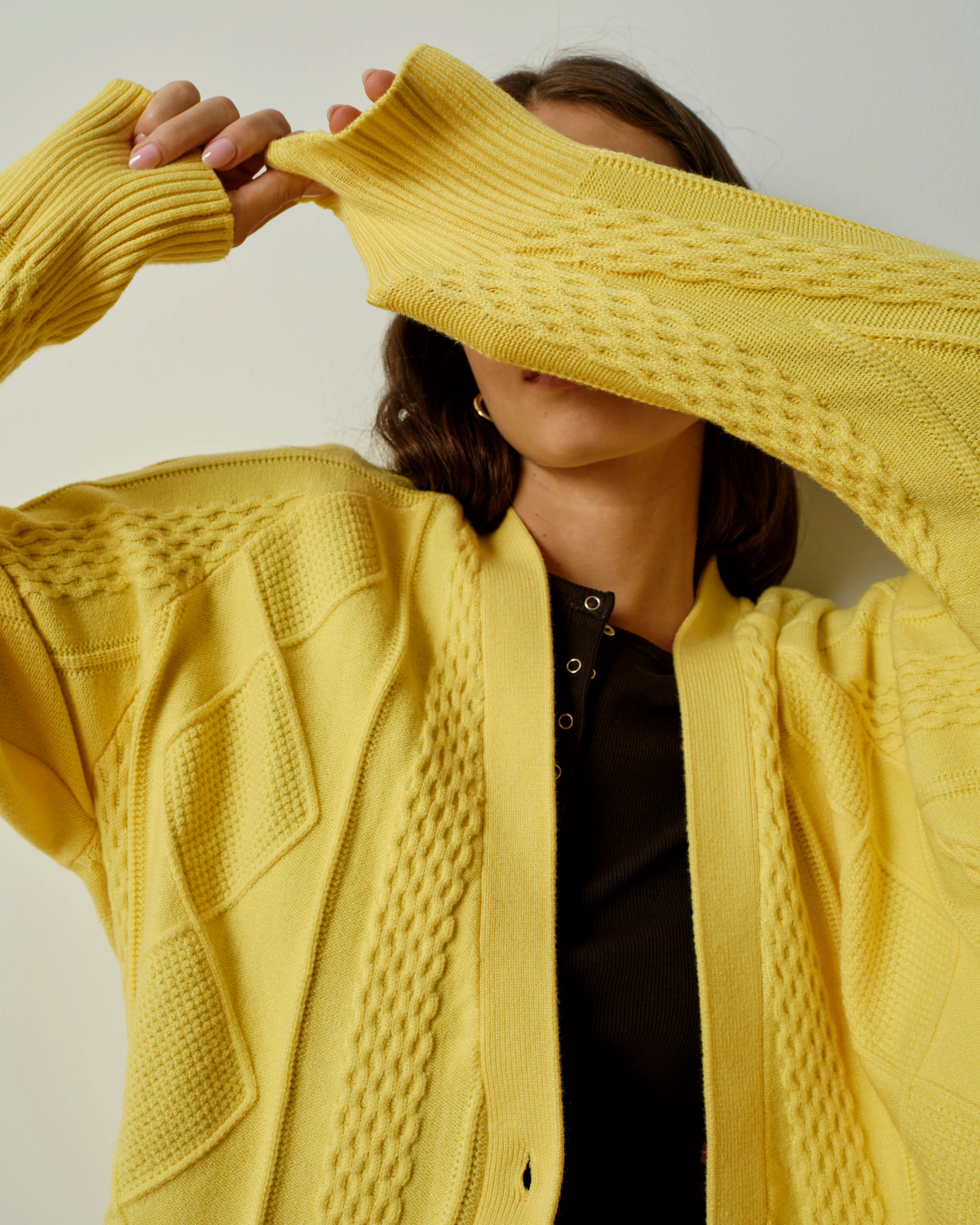 Cable Knit Cardigan - Banana Pudding | Universal Standard