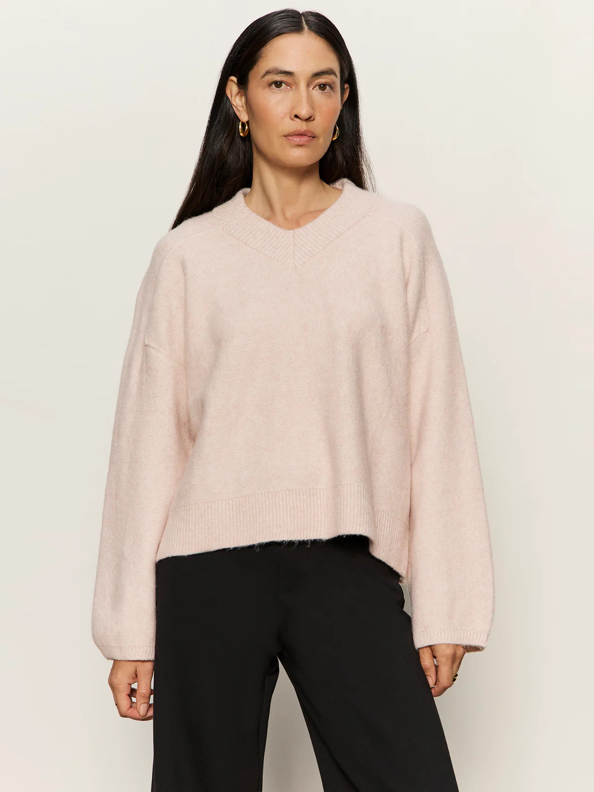 Dreamy V Neck Sweater Heather Rose | Sanctuary Clothing
