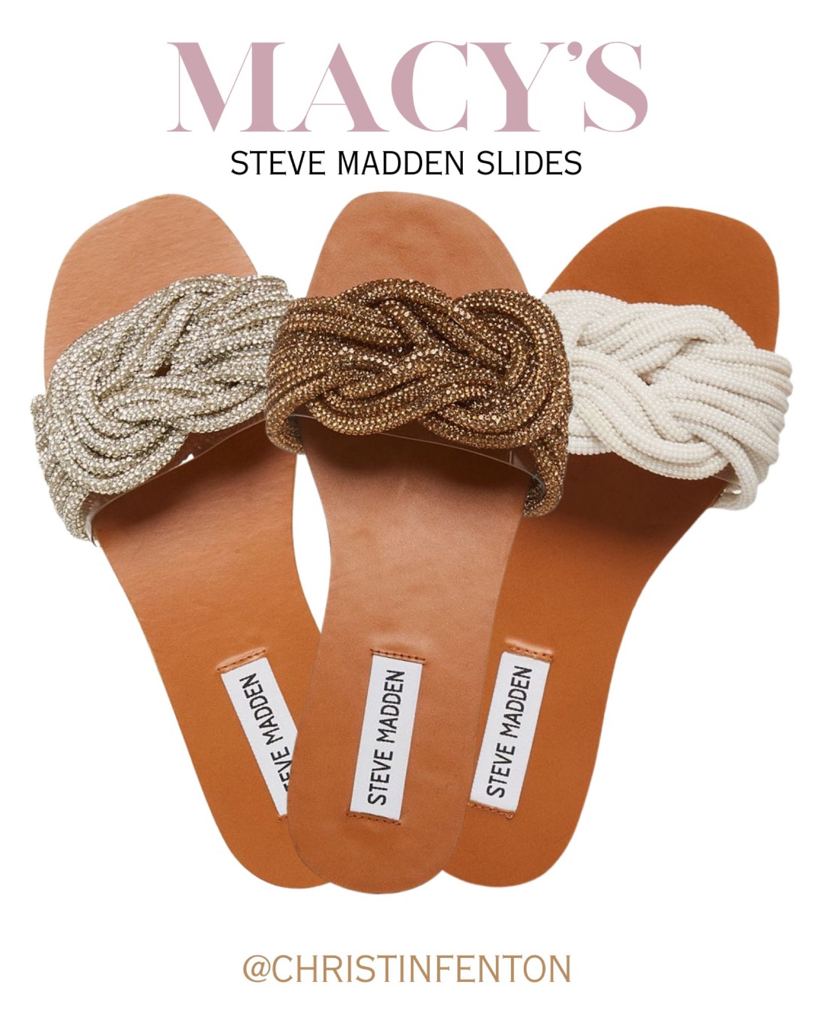 Macy’s Steve Madden summer slide sandals 🤍 spring shoes, spring sandals, pastel heels, high heel pumps, wedding heels, wedding shoes, sandals, pumps, flip flops, neutral sandals, chunky heels @shop.ltk #liketkit 🥰 Thank you for shoe shopping with me! 🤍 XO Christin  #LTKshoecrush #LTKworkwear #LTKstyletip #LTKcurves #LTKitbag #LTKsalealert #LTKwedding #LTKfit #LTKunder50 #LTKunder100 #LTKworkwear 