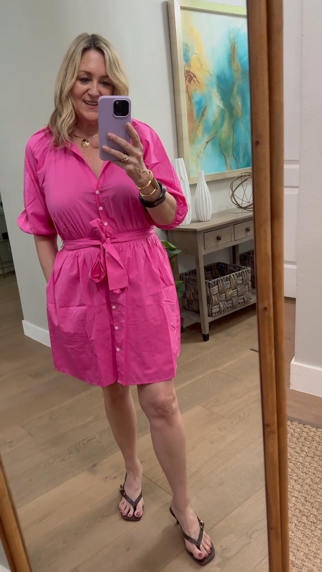Pretty in pink dress for a summer outfit or business casual outfit