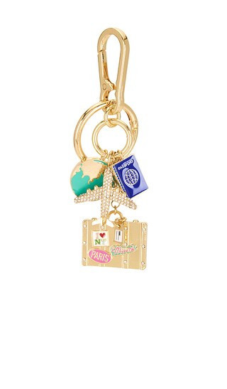 BaubleBar World Traveler Cluster Bag Charm in Metallic Gold. | Revolve Clothing (Global)