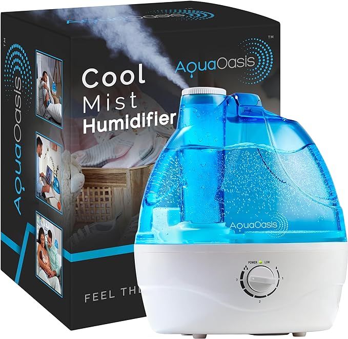 AquaOasis™ Cool Mist Humidifier (2.2L Water Tank) Quiet Ultrasonic Humidifiers for Bedroom & La... | Amazon (US)
