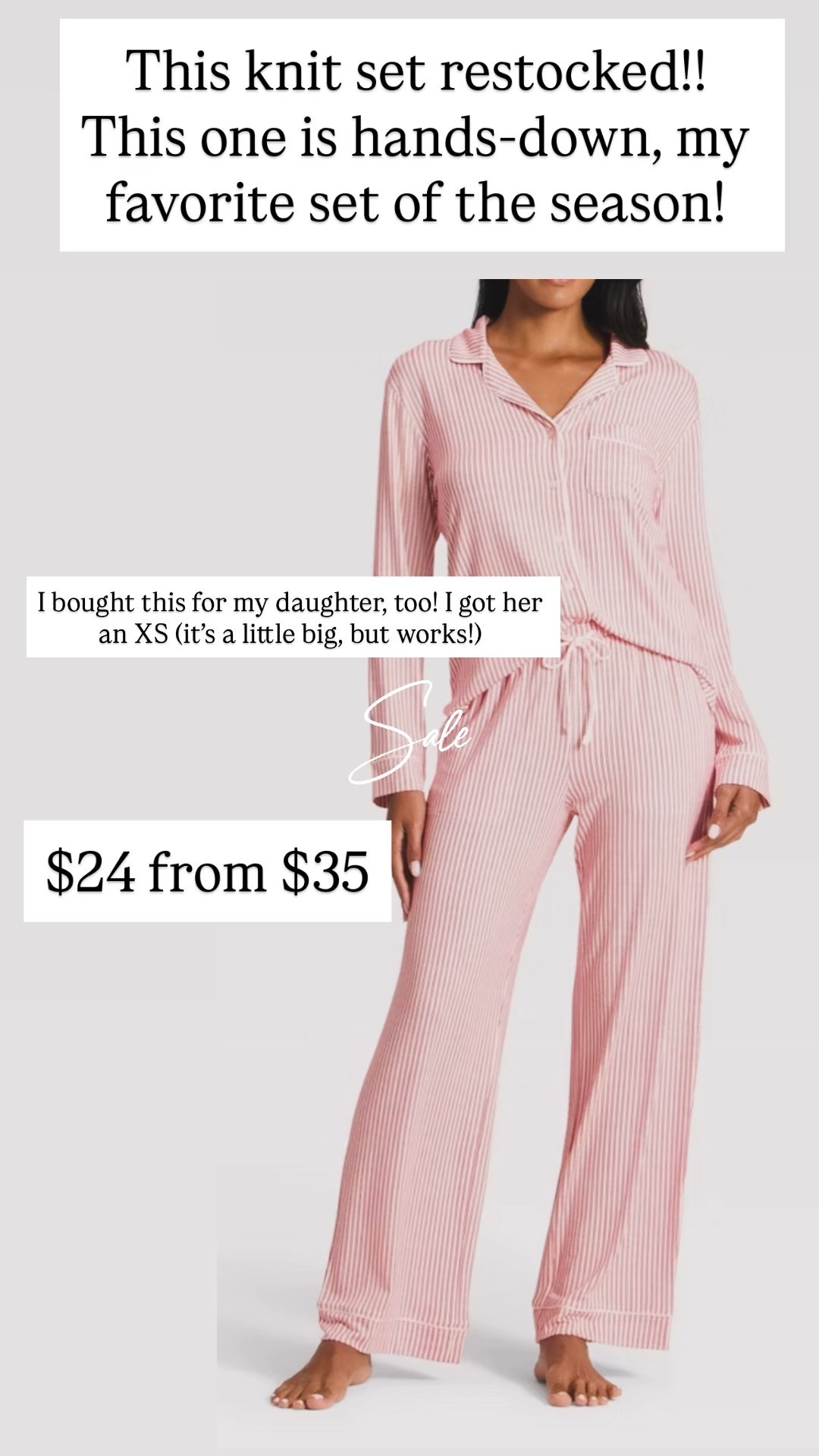 My favorite knit pajamas are back! Restocked! Only $24 from $35

#LTKSaleAlert #LTKHoliday #LTKStyleTip