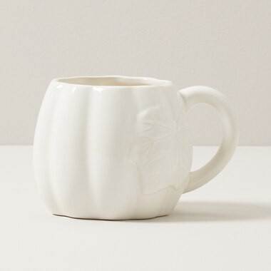 PUMPKIN STONEWARE MUG IVORY | Indigo (CA)