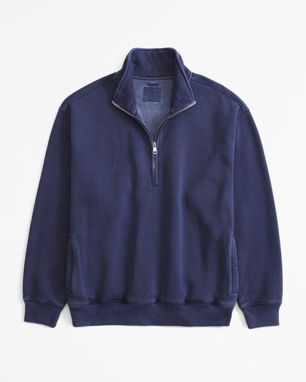Essential Vintage Sunday Half-Zip | Abercrombie & Fitch (US)